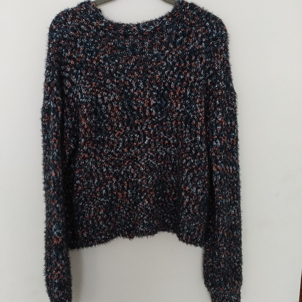 Fuzzy button down sweater - Picture 2 of 4